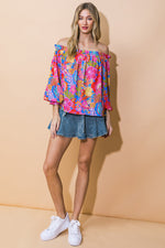 JUST WHAT I NEEDED WOVEN TOP