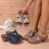 Open Toe Block Heels Sandals test