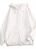 Full Size Oversized Solid Zip-Up Hoodie with Drawstring Plus Size test