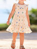Children's Star Print Ruffle Trim Sleeveless Casual Dress test