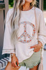 Peace Patch Round Neck Long Sleeve Top test