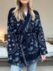 Printed Fringe Long Sleeve Cardigan test