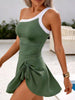 One-Shoulder Ruched One-Piece Swimsuit