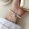 Pearl Heart Charm Bracelet test