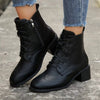 Lace-Up Ankle Boots with Zipper test