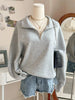Quarter-Zip Dropped Shoulder Sweatshirt test