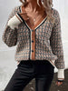 Plaid V-Neck Button Up Cardigan test