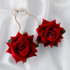 Alloy Rose Dangle Earrings test