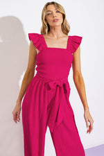 LOVEILEST STYLE WOVEN JUMPSUIT