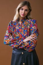 IMPRESSIVE BLOSSOM WOVEN TOP