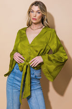 THE RIGHT ADDITION WOVEN TOP