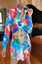 The Marella Graffiti Print Shirt Dress