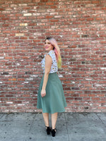 Charlotte Skirt in Sage - Plus Sizes only