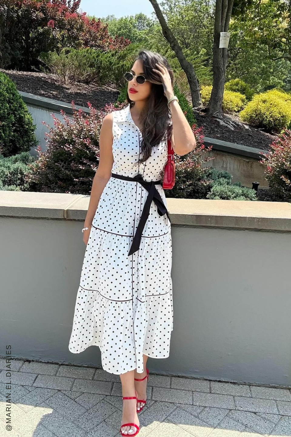 OUT OF REACH WOVEN MIDI DRESS