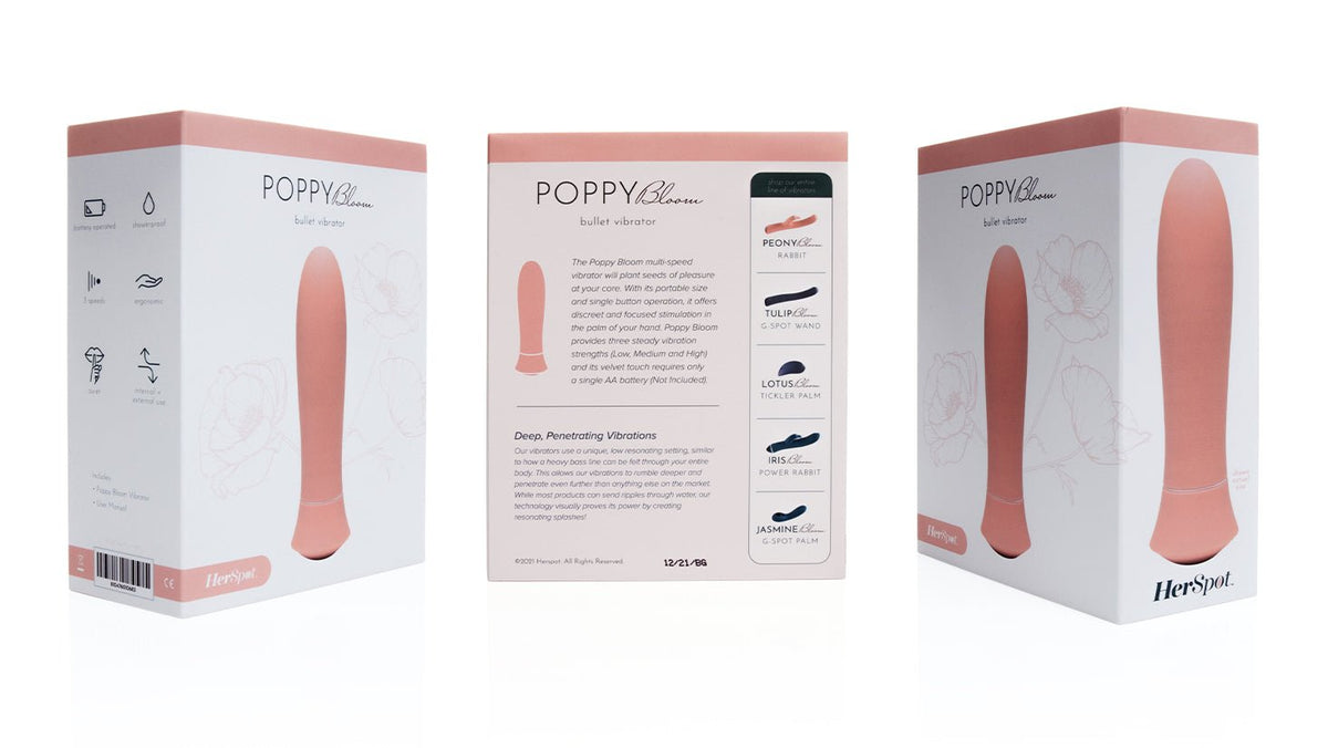 Poppy Bloom Bullet Vibrator