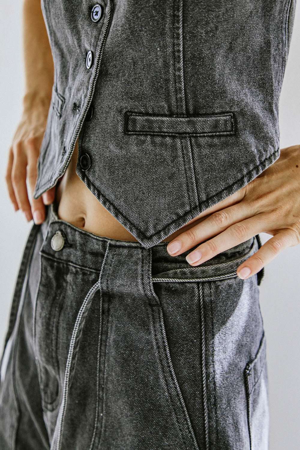 A BETTER DAY DENIM VEST